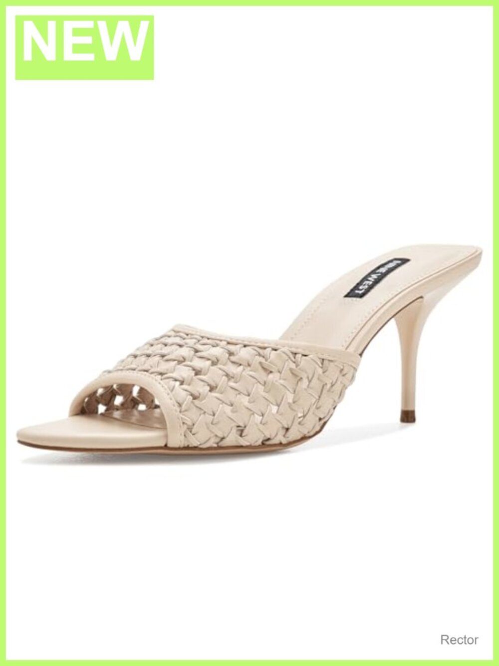 Nine West Kirela Women's Wedge Sandals Faux Leather Slip On